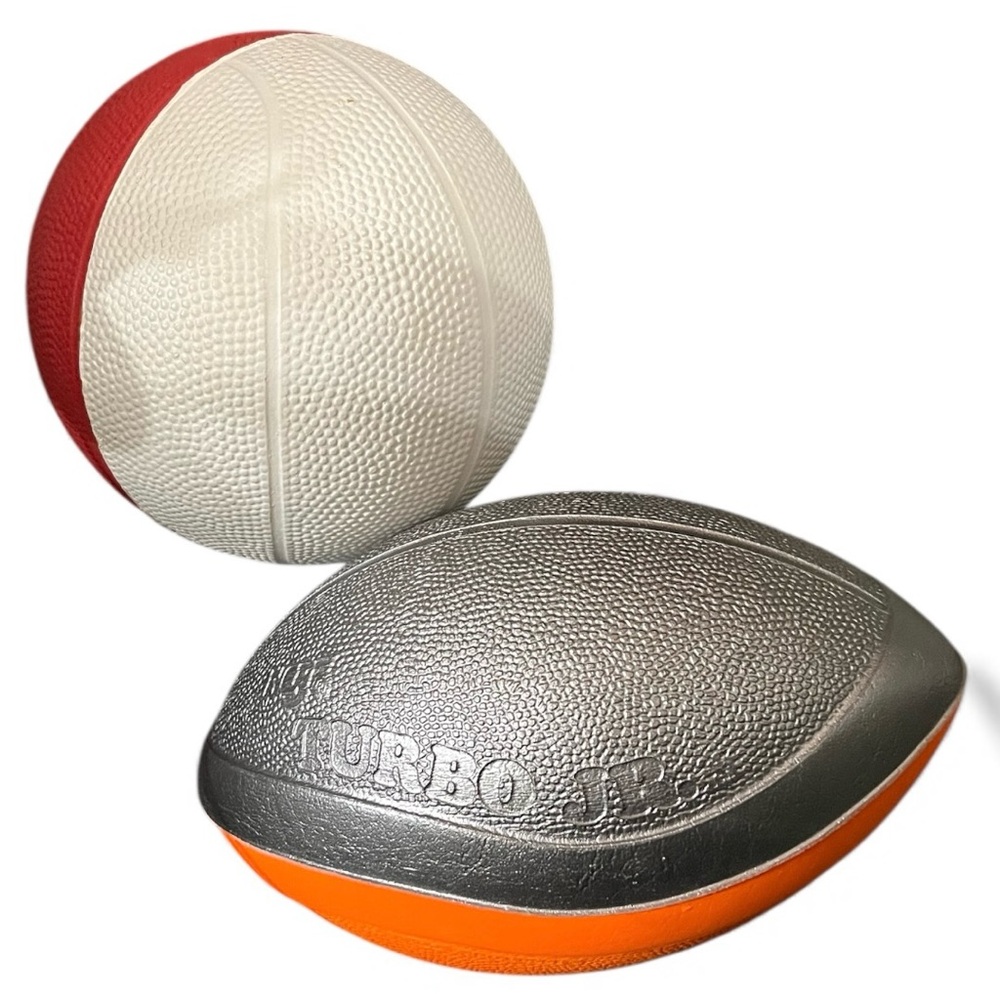 Nerf turbo Junior Silver Orange Football foam Junior basketball red white